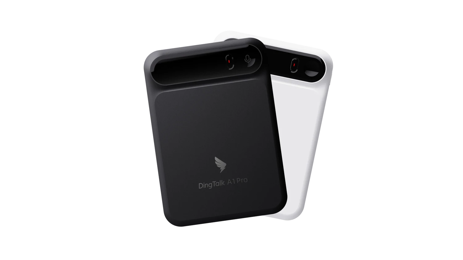 钉钉 A1 Pro 官方产品图,黑白两款设备