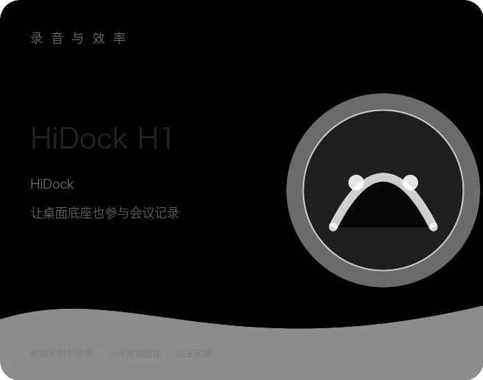 HiDock H1 产品资料示意图