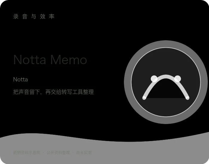 Notta Memo 产品资料示意图