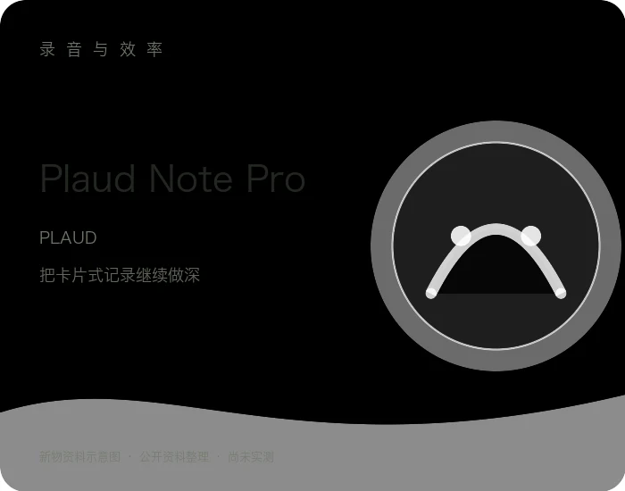 Plaud Note Pro 产品资料示意图
